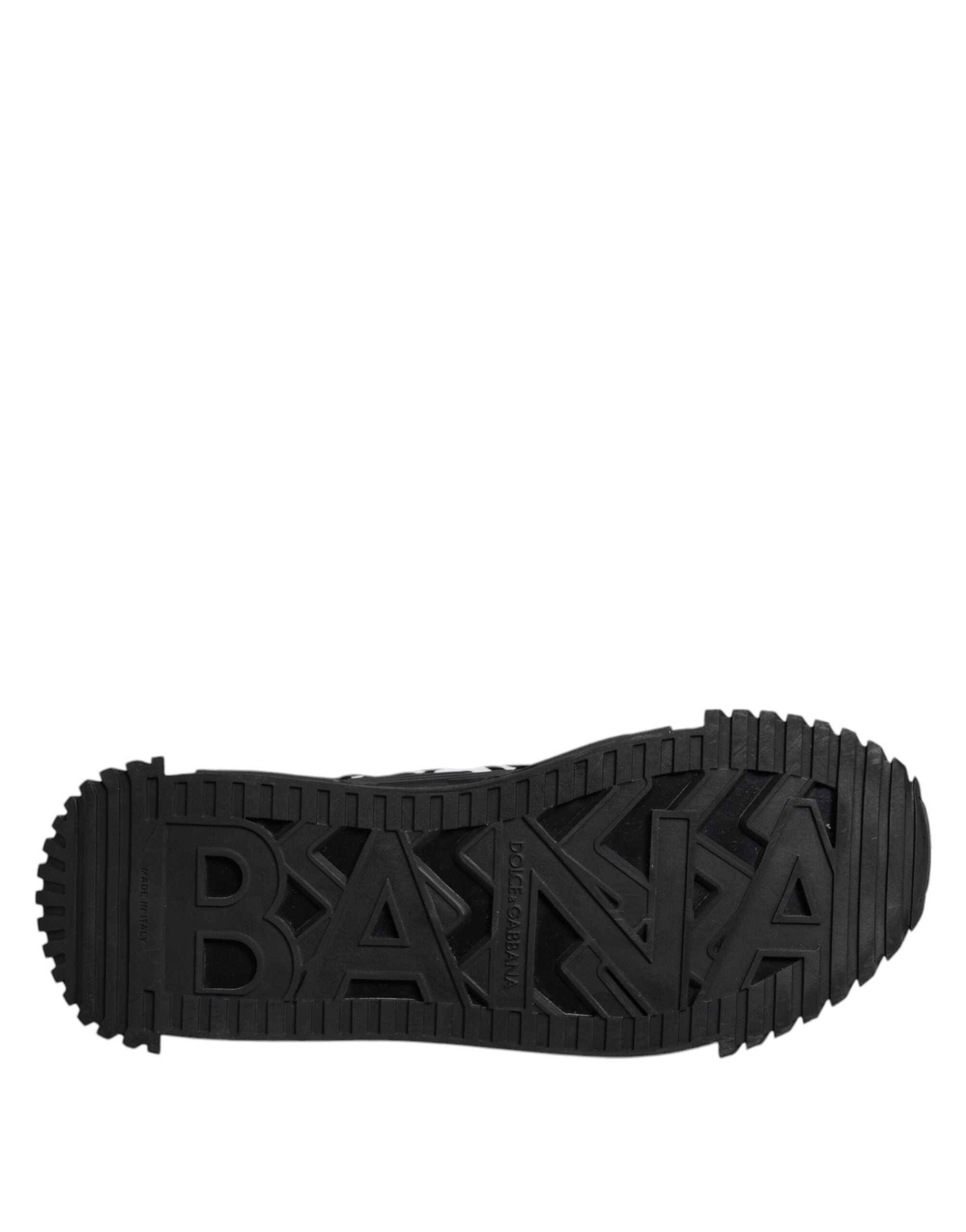 Dolce & Gabbana Black Logo Lace Up Low Top NS1 Sneakers Men's Shoes (Pre-Owned)