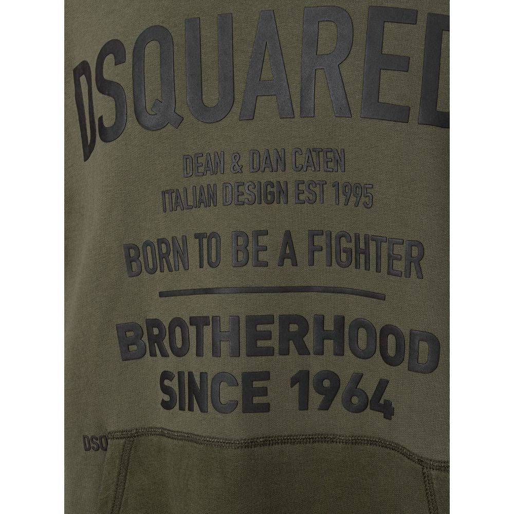 Dsquared² Green Cotton Men's Sweatshirt