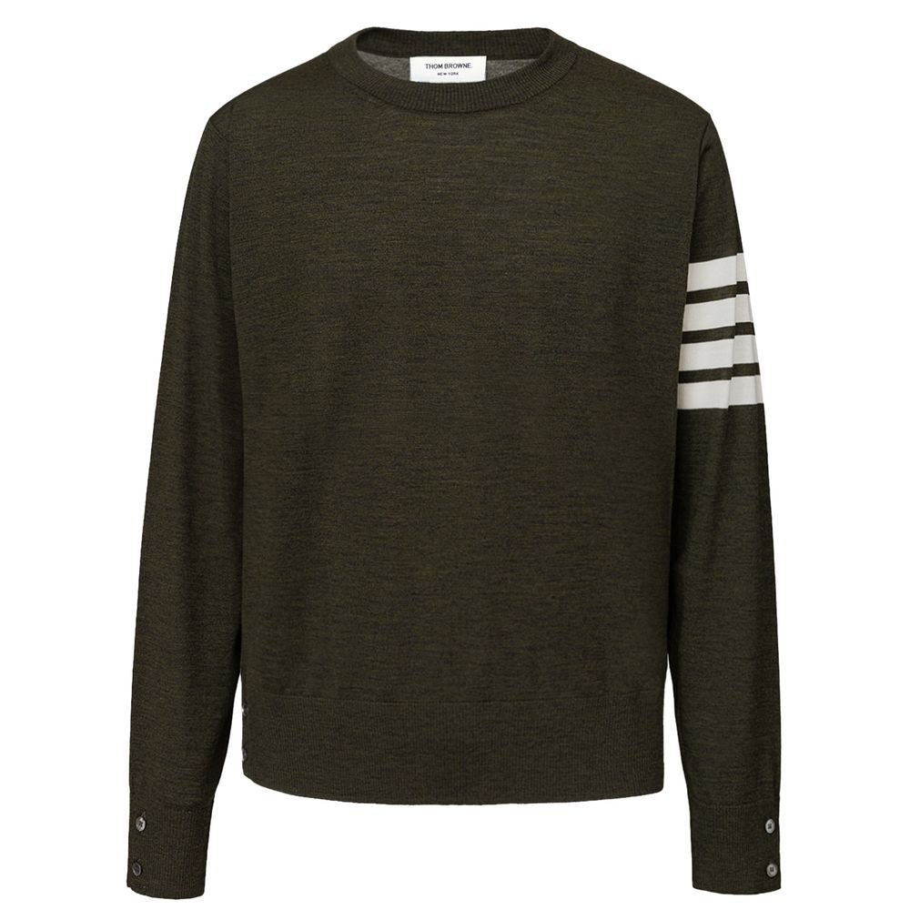 Thom Browne Green Wool Men's Sweatshirt