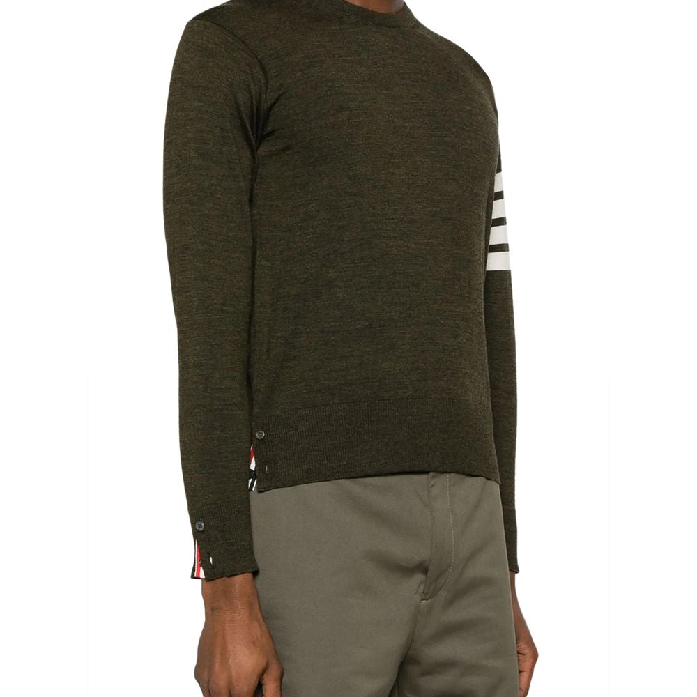 Thom Browne Green Wool Men's Sweatshirt