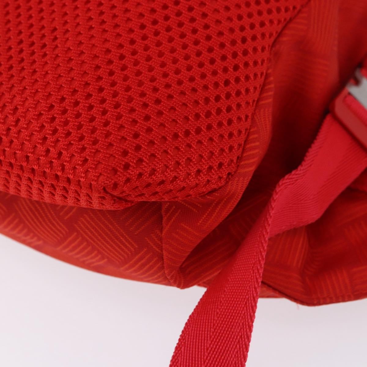Bottega Veneta Paper Touch Printed Nylon Red Nylon Backpack Bag (Pre-Owned)