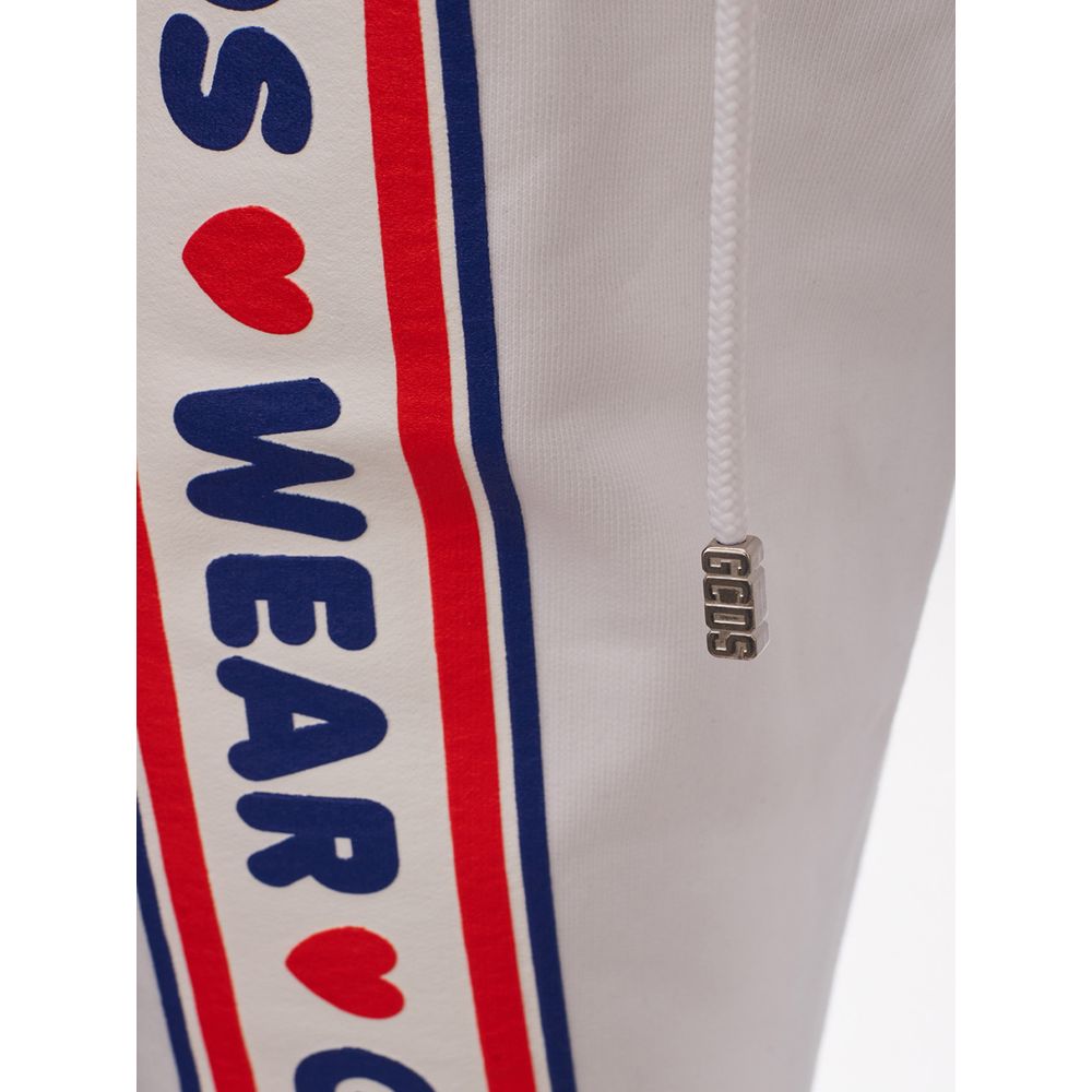 GCDS White Cotton Athletic Men's Pants