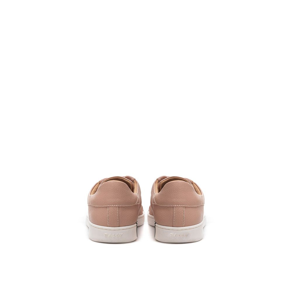 Bally Elegant Pink Leather Sneakers for Women's Women