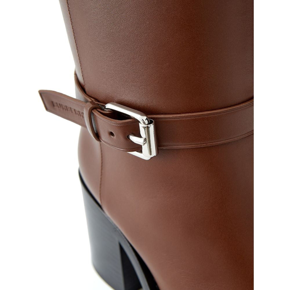 Burberry Brown Leather Women's Boot