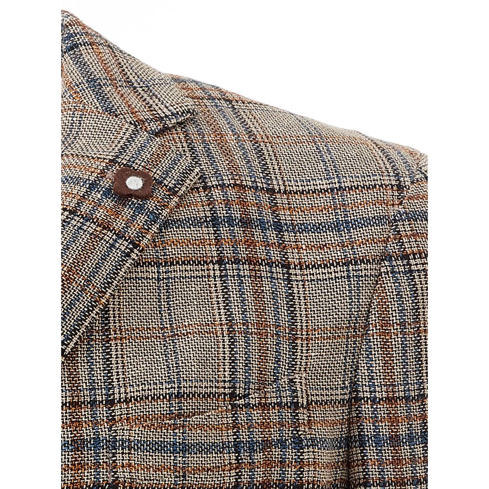 Lardini Multicolor Linen Men's Blazer