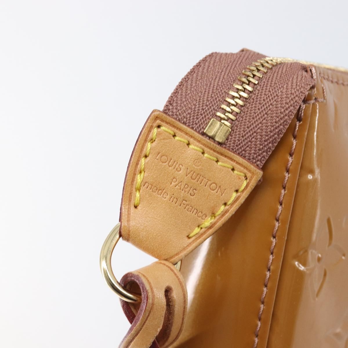 Louis Vuitton Pochette Accessoires Nm Monogram Vernis Brown Patent_Leather Clutche & Pouche Bag (Pre-Owned)