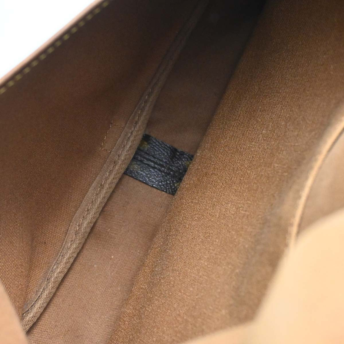 Louis Vuitton Saumur Monogram Canvas Brown Canvas Shoulder Bag Bag (Pre-Owned)