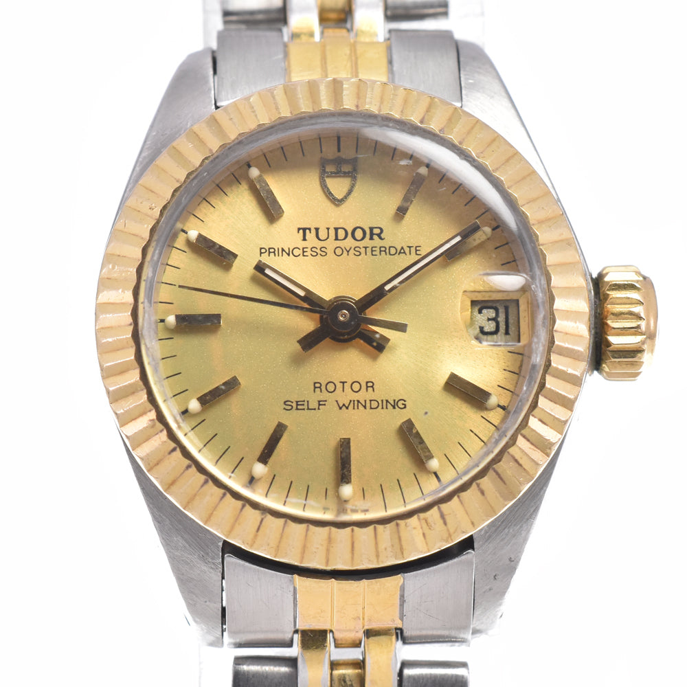 Tudor Princess Oyster Date Automatic Stainless Steel And 18K Yellow Gold Watch (Pre-Owned)