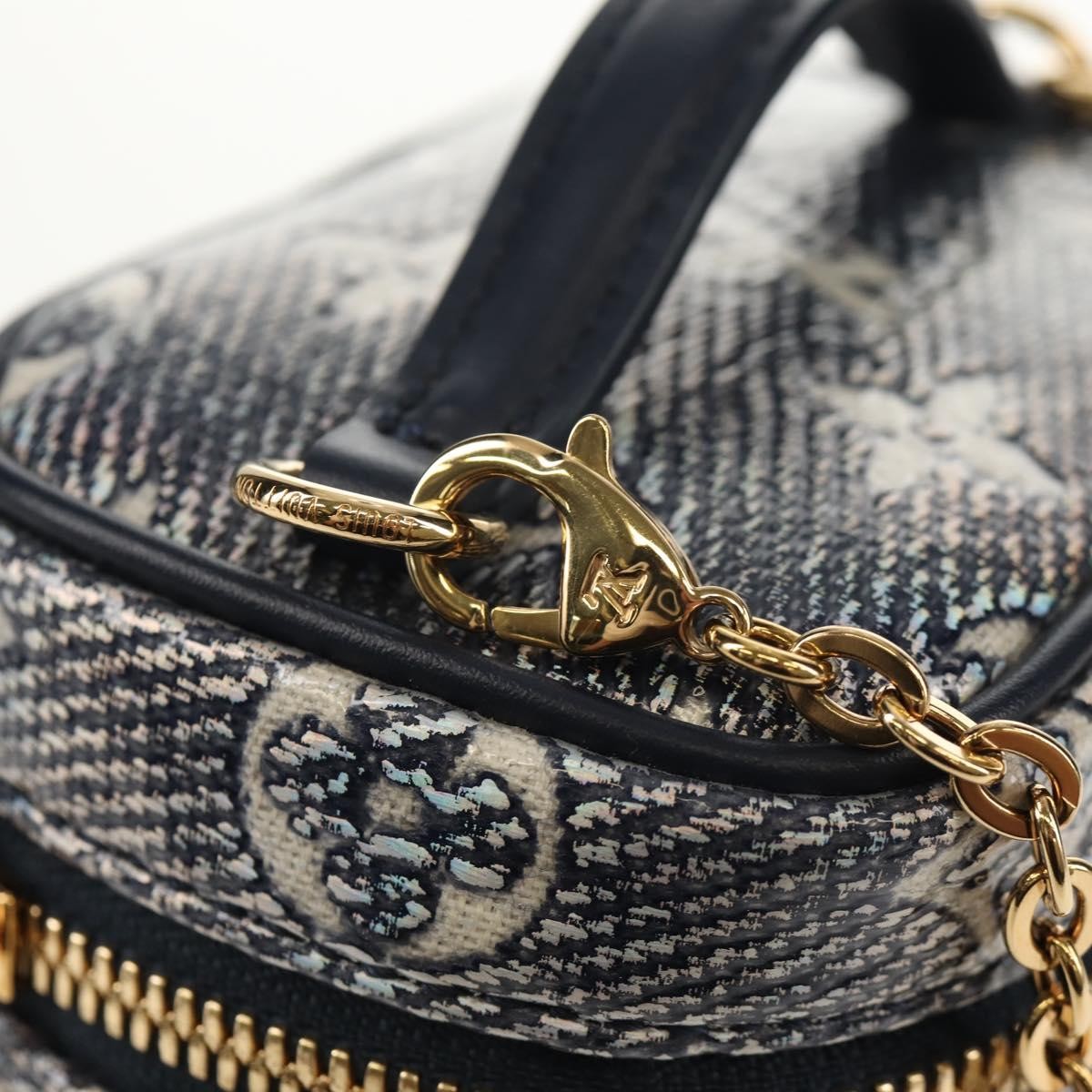 Louis Vuitton Vanity Case Monoglam Jacquard Canvas Navy Canvas Clutche & Pouche Bag (Pre-Owned)