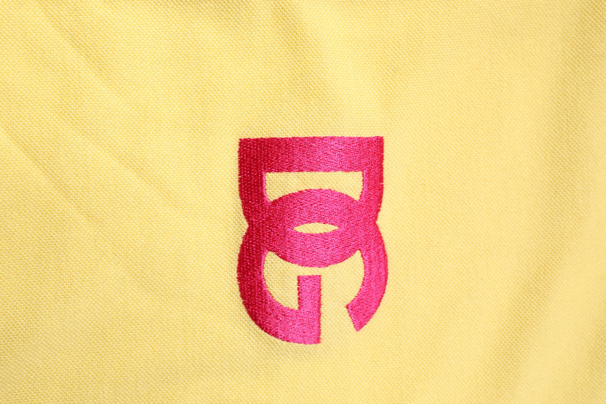 Dolce & Gabbana Yellow Cotton Logo Collared Polo Men's T-shirt