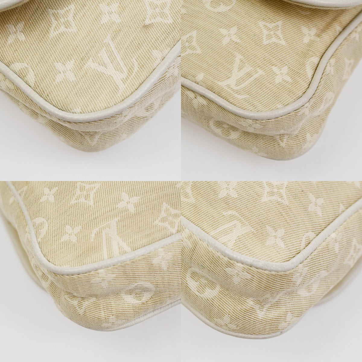 Louis Vuitton Cancun Pochette Monogram Mini Canvas Beige Canvas Clutche & Pouche Bag (Pre-Owned)