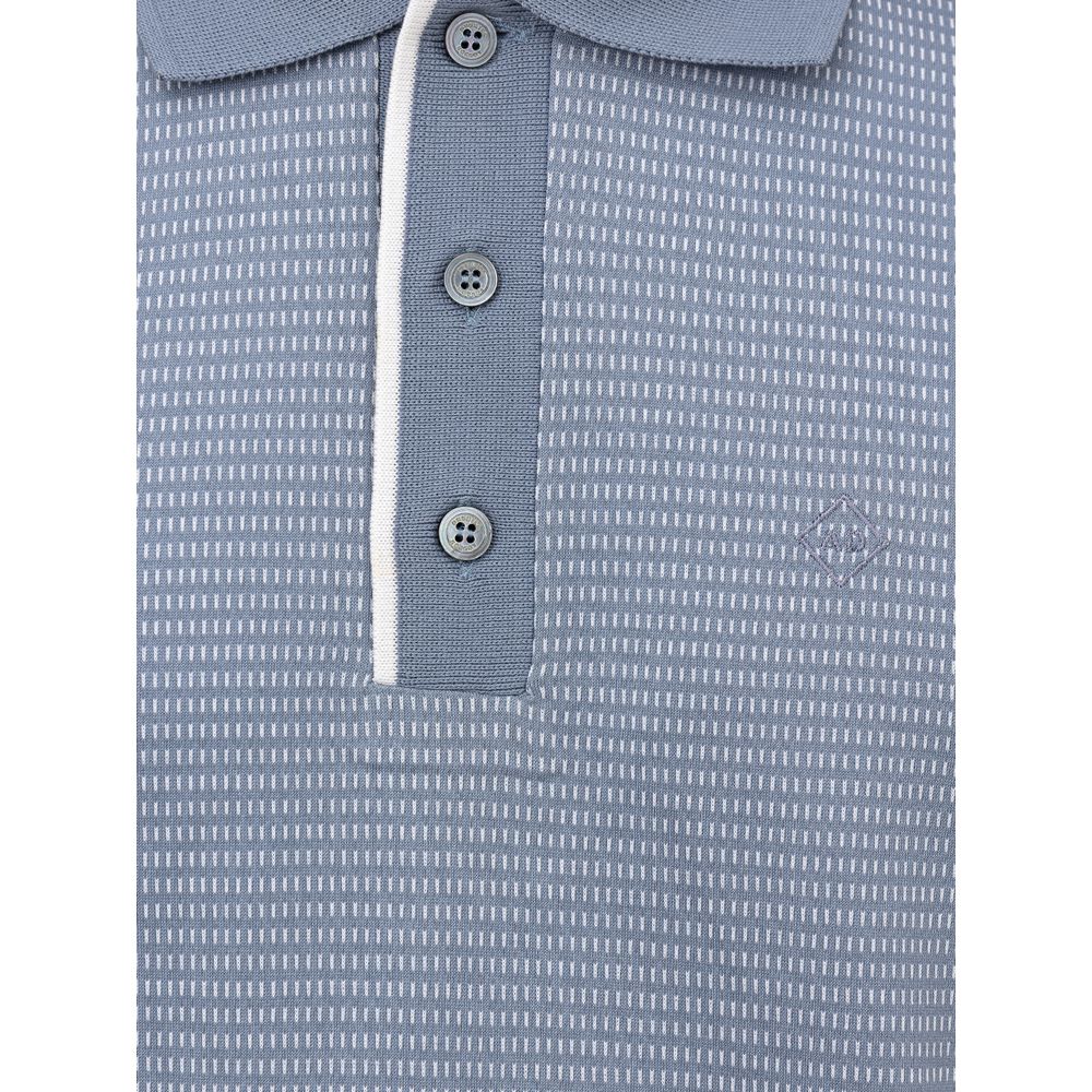 Dunhill Light Blue Cotton Polo Men's Shirt