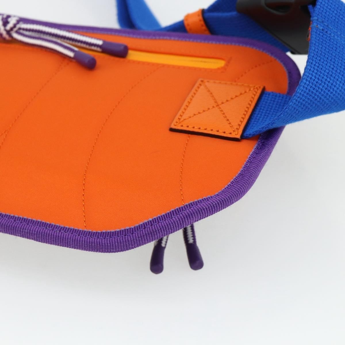 Gucci Panelled Front Pocket Belt Gg Jacquard Nylon And Rubber Purple Nylon Handbag (Pre-Owned)