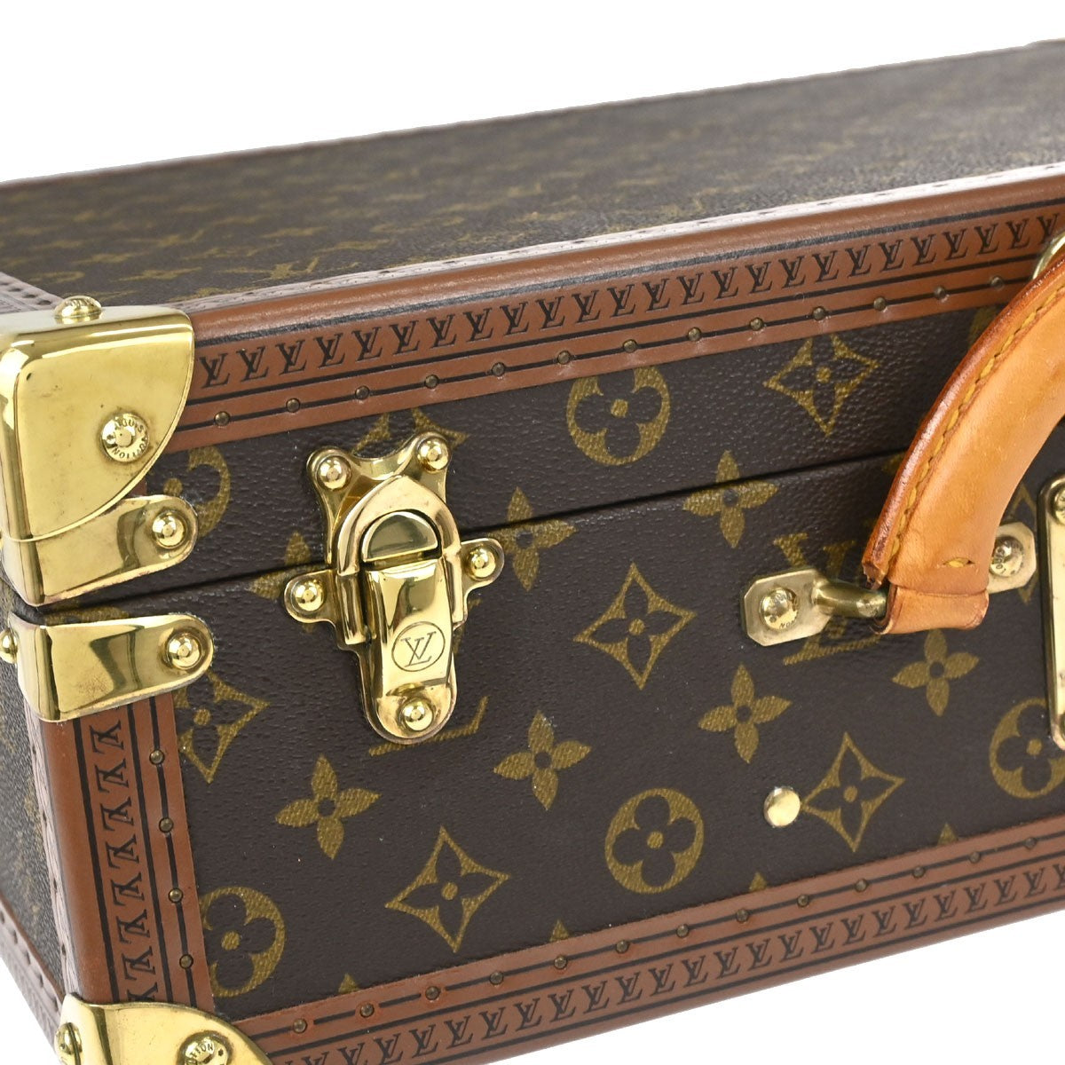 Louis Vuitton Cotteville Trunk Monogram Canvas Brown Canvas Travel Bag Bag (Pre-Owned)
