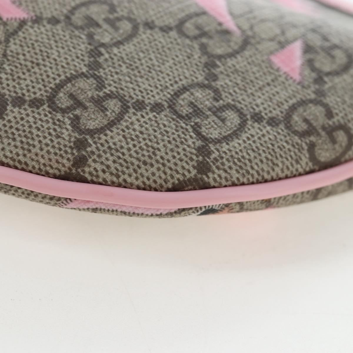 Gucci Children's Zip Printed Gg Coated Canvas Beige Canvas Backpack Bag (Pre-Owned)