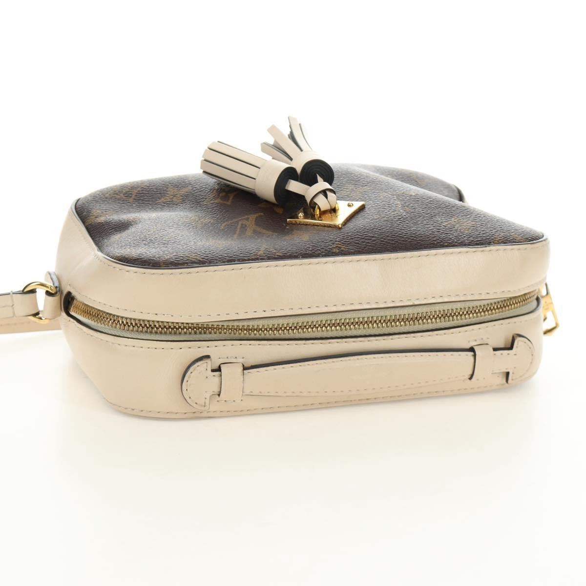 Louis Vuitton Saintonge Monogram Canvas With Leather Brown Canvas Shoulder Bag Bag (Pre-Owned)
