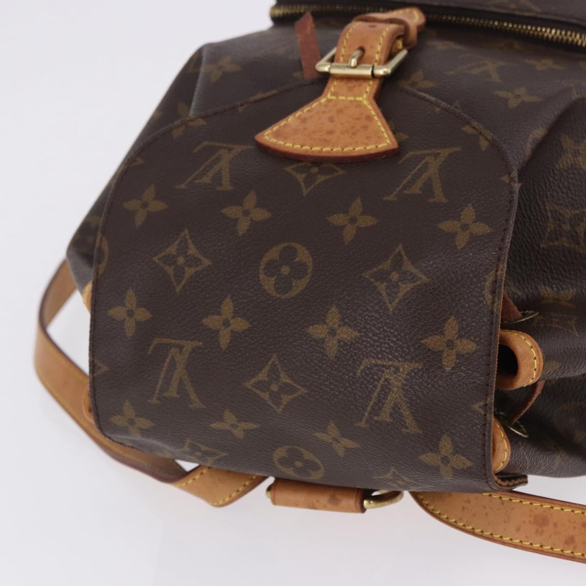 Louis Vuitton Vintage Montsouris Monogram Canvas Brown Canvas Backpack Bag (Pre-Owned)