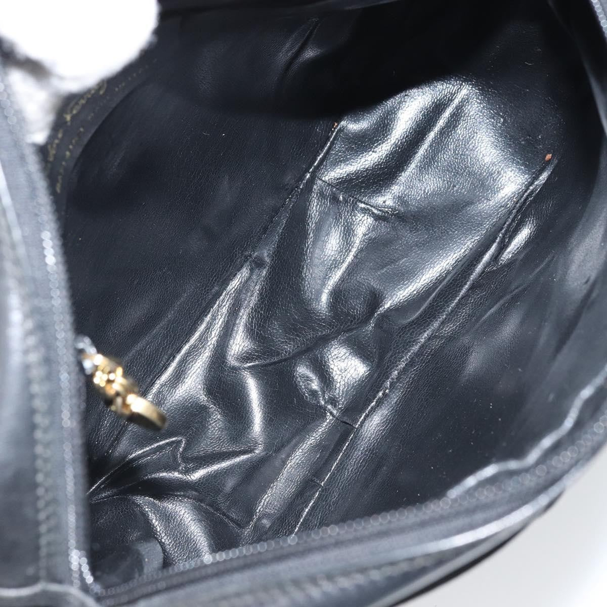 Salvatore Ferragamo Vara Bow Camera Leather Black Leather Shoulder Bag Bag (Pre-Owned)