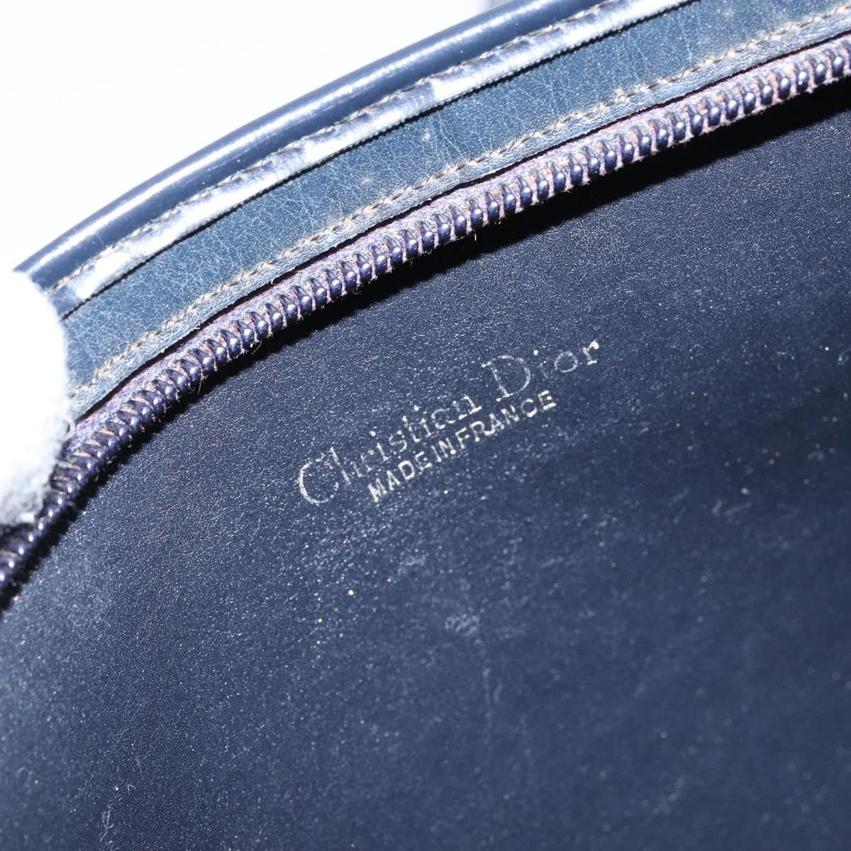 Christian Dior Vintage Trotter Canvas Navy Canvas Shoulder Bag Bag (Pre-Owned)