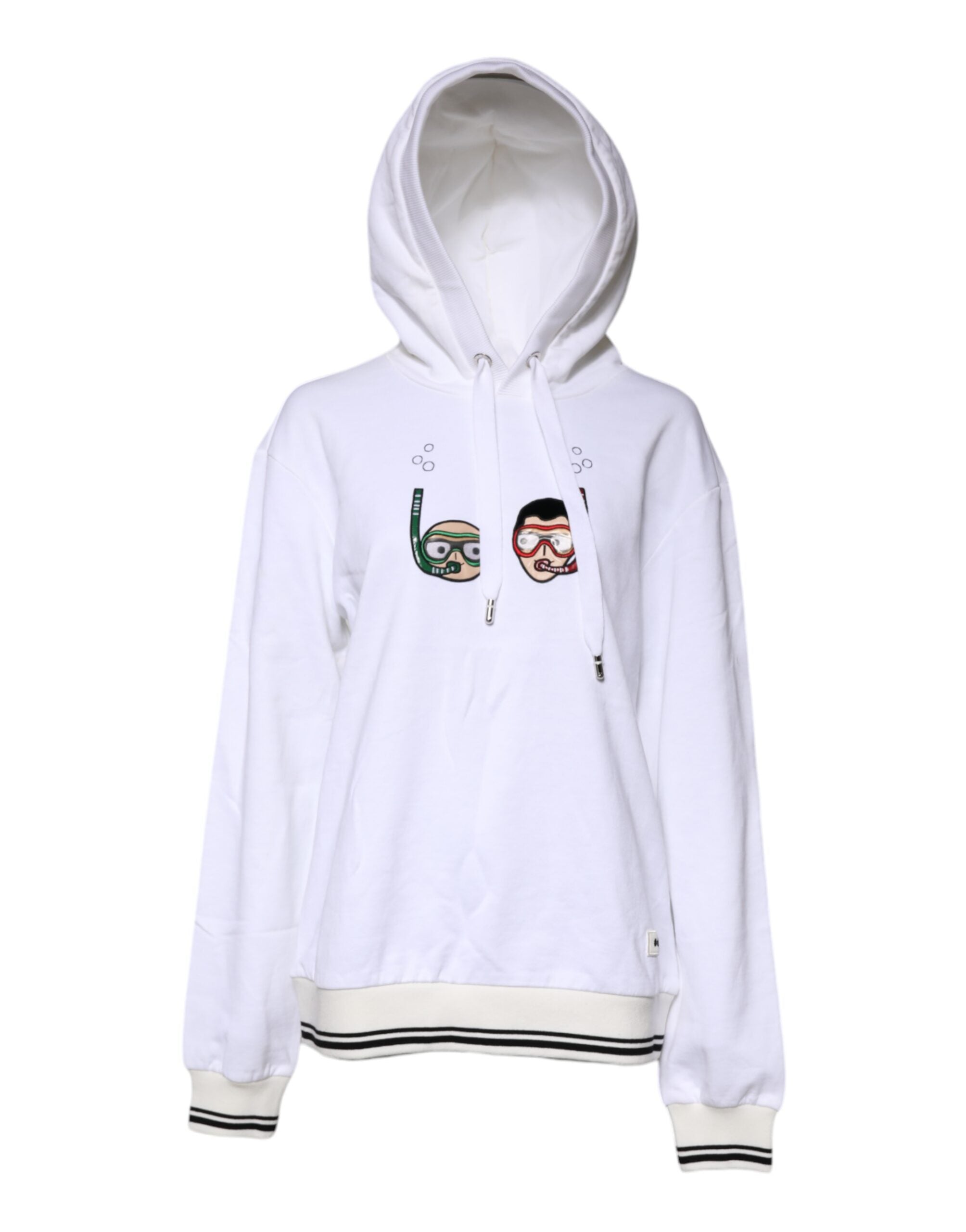 Dolce & Gabbana White #DGFamily Hooded Sweatshirt Women's Sweater (Pre-Owned)
