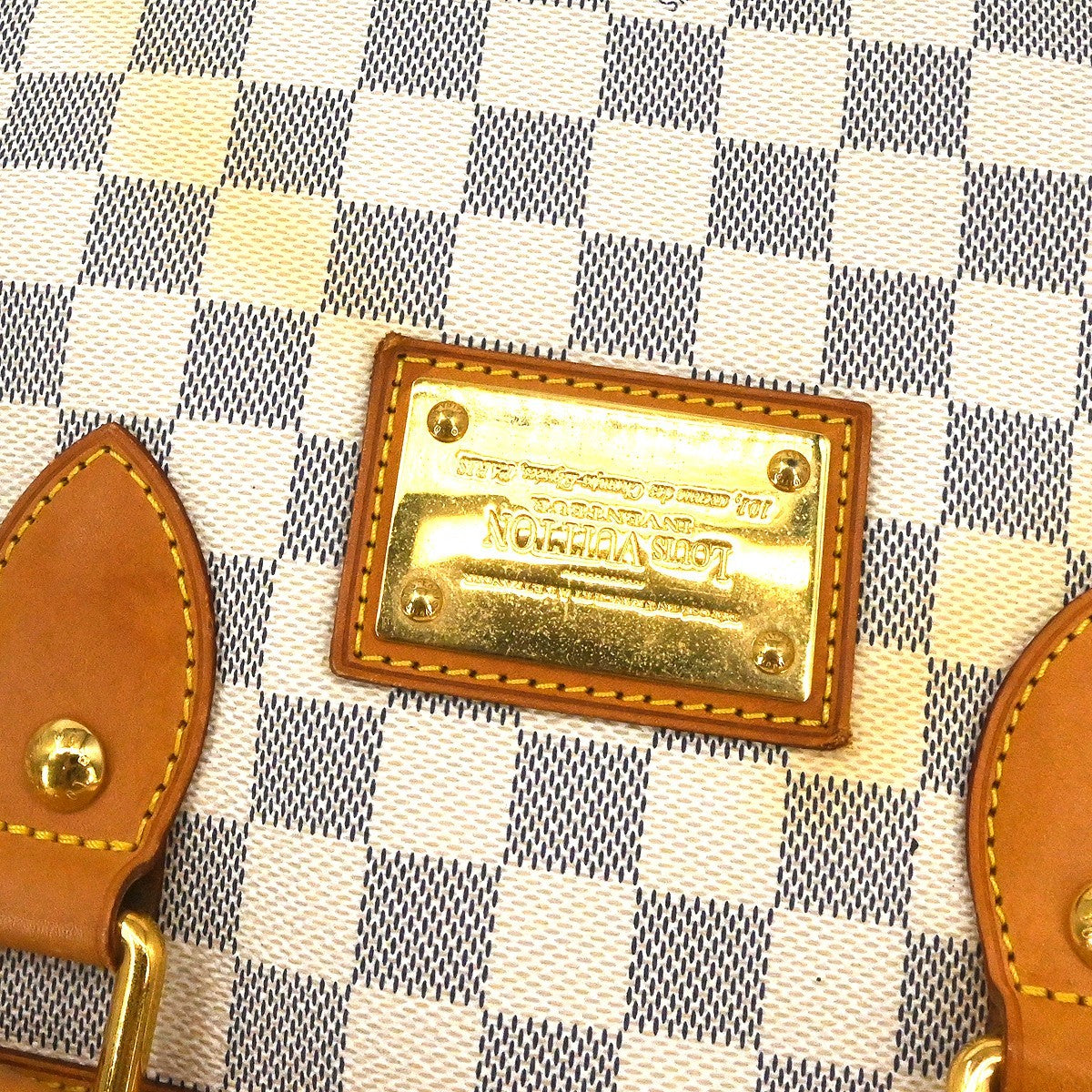 Louis Vuitton Hampstead Damier White Canvas Tote Bag Bag (Pre-Owned)