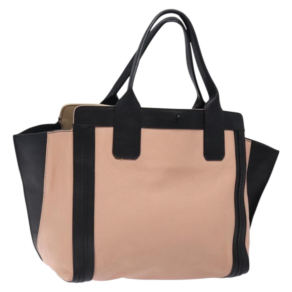 Chloe Alison East West Tote Leather Pink Leather Tote Bag Bag (Pre-Owned)