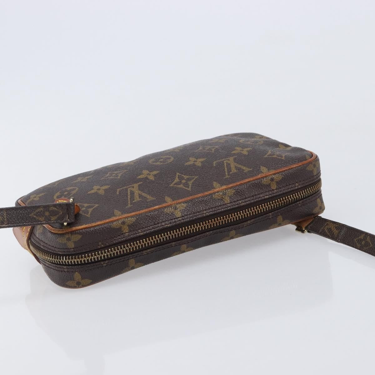 Louis Vuitton Pochette Marly Bandouliere Monogram Canvas Brown Canvas Handbag (Pre-Owned)