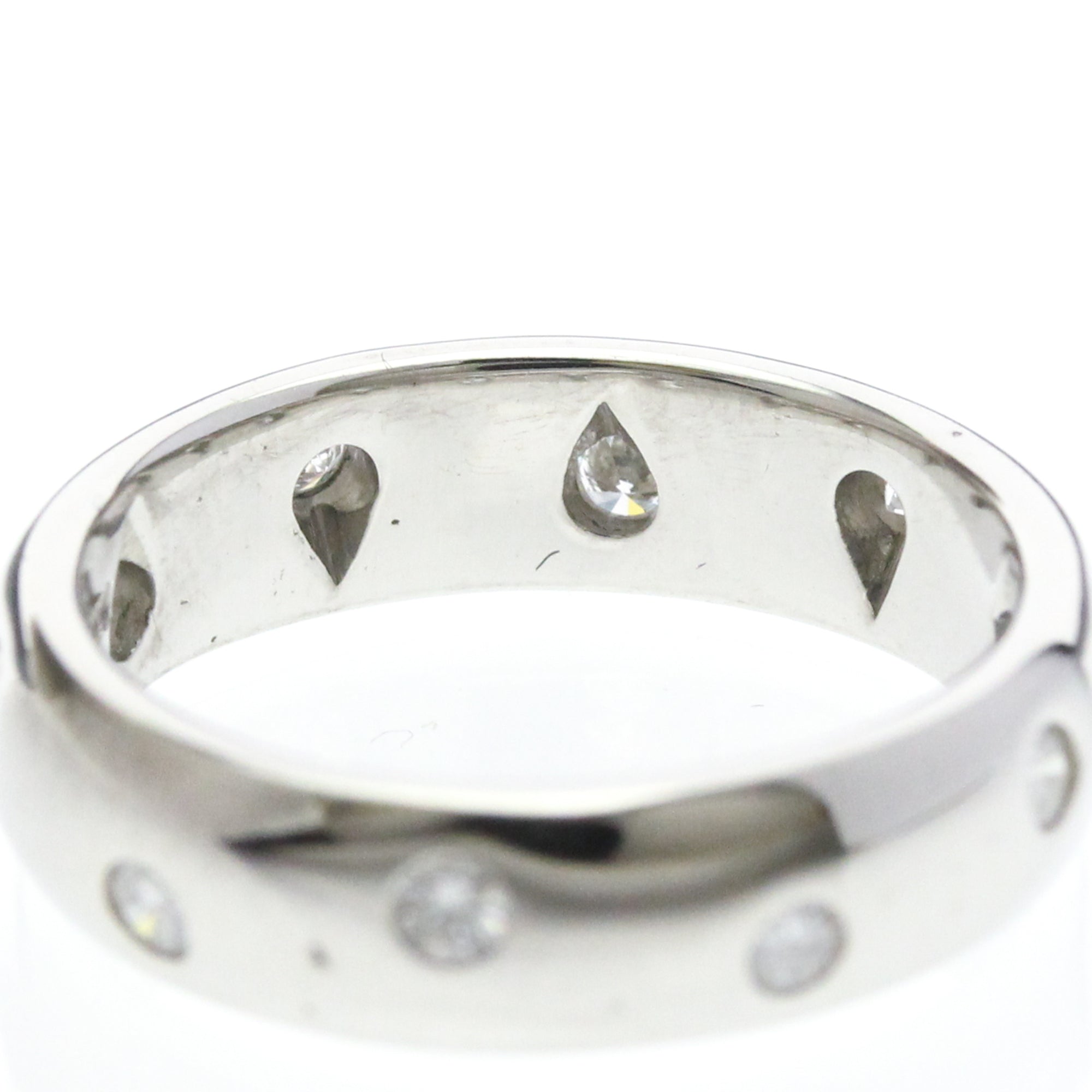 Tiffany & Co. Dots 950 Platinum Silver Platinum Ring Jewelry (Pre-Owned)