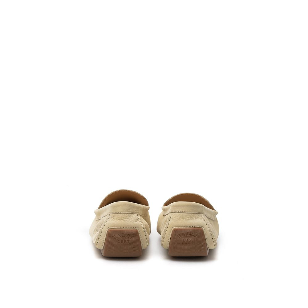 Bally Beige Leather Men's Moccassin