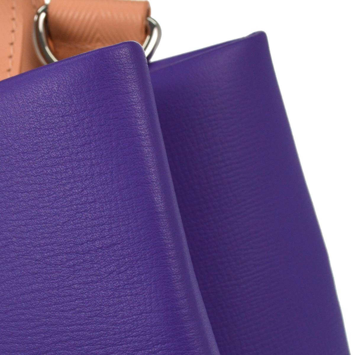 Louis Vuitton Shopper Leather Purple Leather Tote Bag Bag (Pre-Owned)