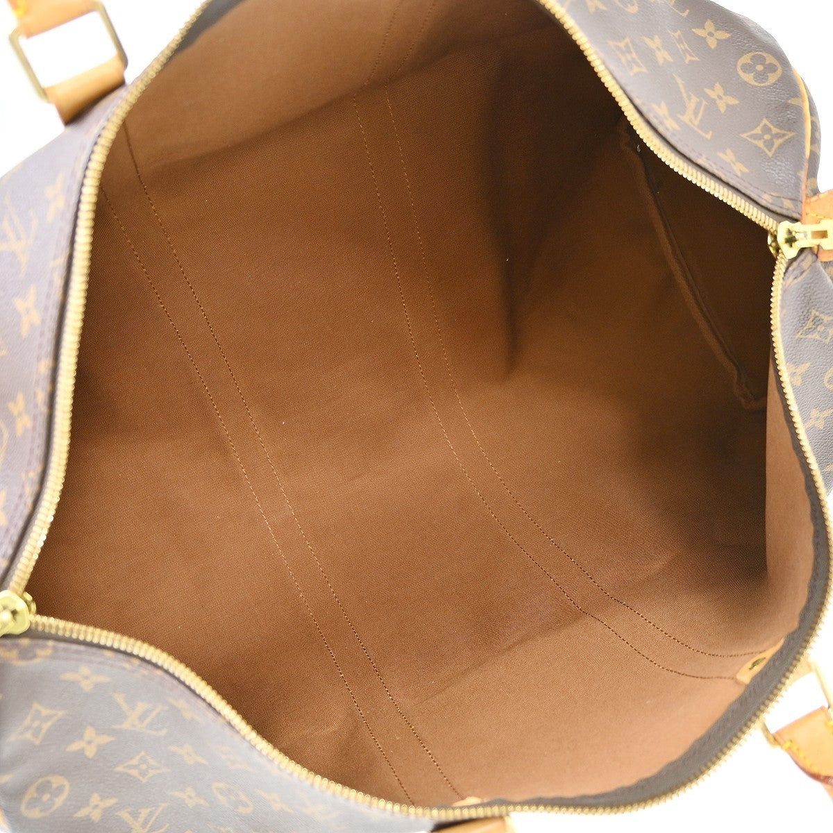 Louis Vuitton Keepall Monogram Canvas Brown Canvas Travel Bag Bag (Pre-Owned)