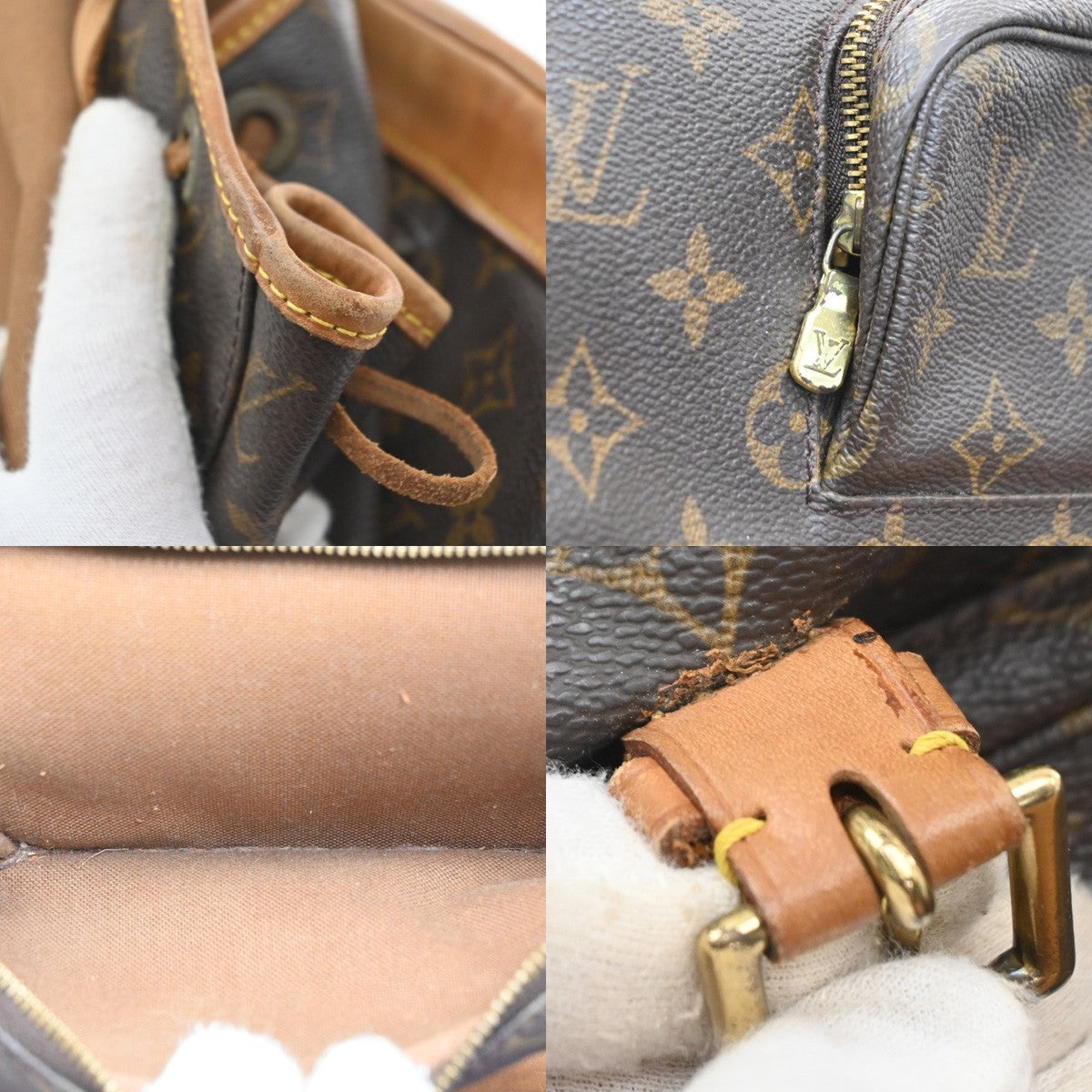 Louis Vuitton Montsouris Monogram Brown Canvas Backpack Bag (Pre-Owned)