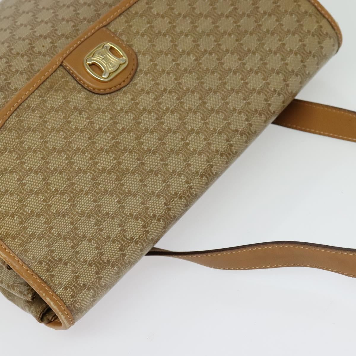 Celine Vintage Macadam Canvas Beige Canvas Bag (Pre-Owned)