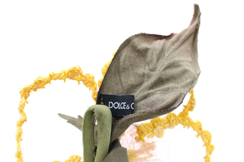 Dolce & Gabbana Exquisite Handmade Floral Silk Women's Brooch