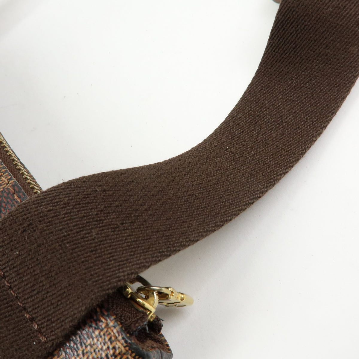 Louis Vuitton Brooklyn Pochette Plate Damier Brown Canvas Clutche & Pouche Bag (Pre-Owned)