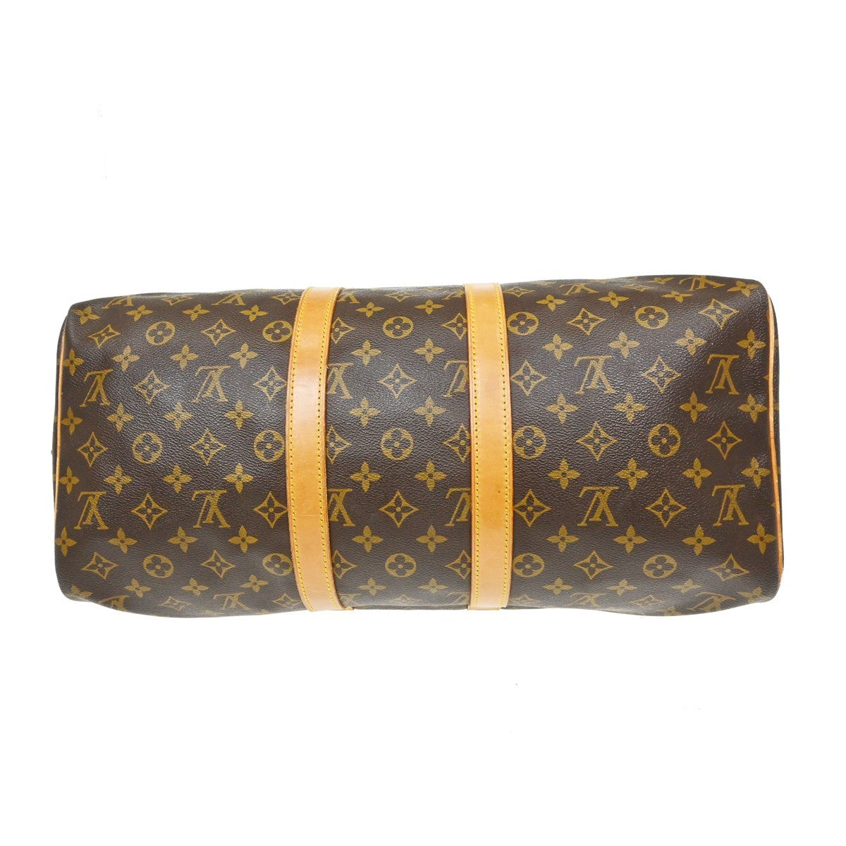 Louis Vuitton Keepall Monogram Brown Canvas Travel Bag Bag (Pre-Owned)
