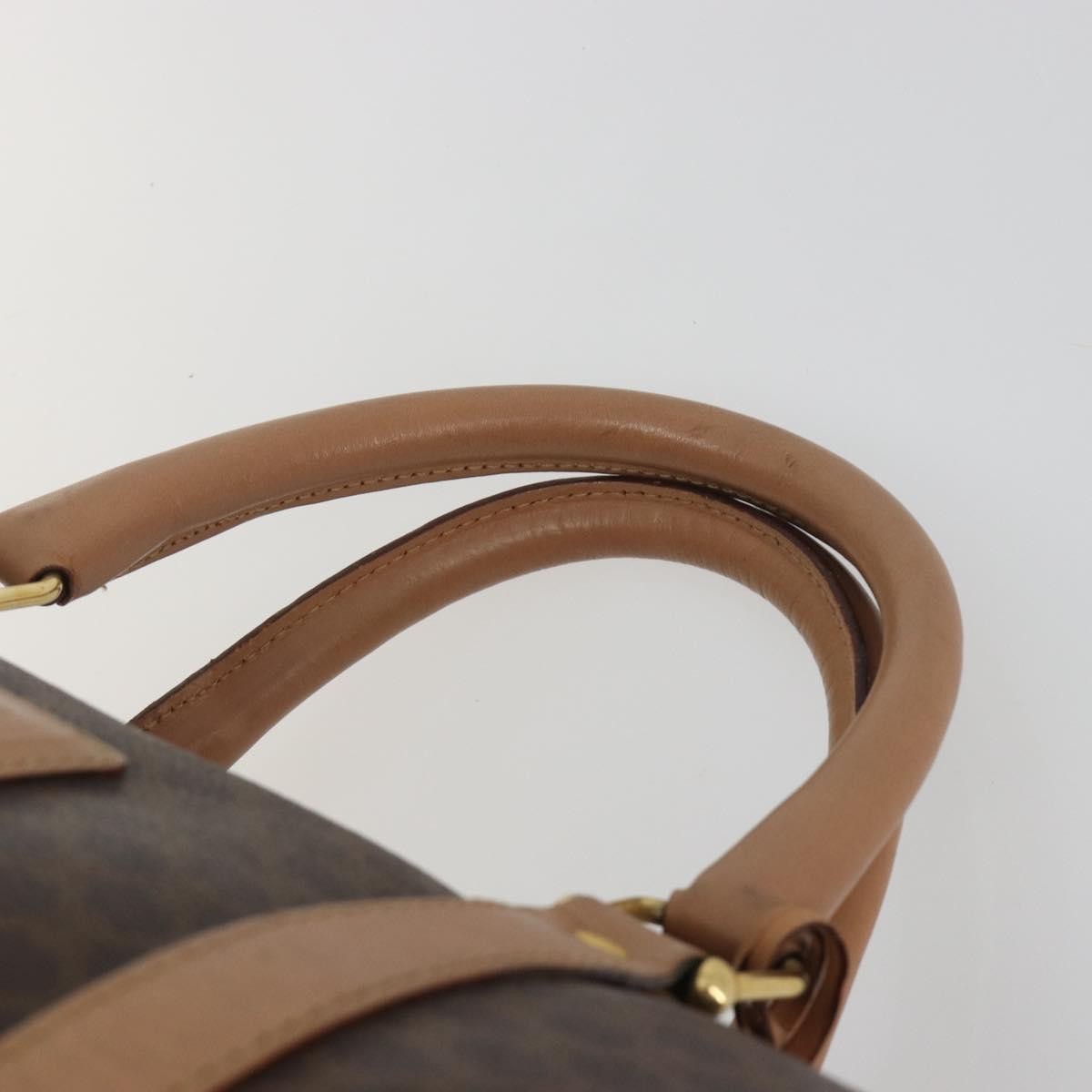 Celine Vintage Toile Triomphe Brown Canvas Travel Bag Bag (Pre-Owned)
