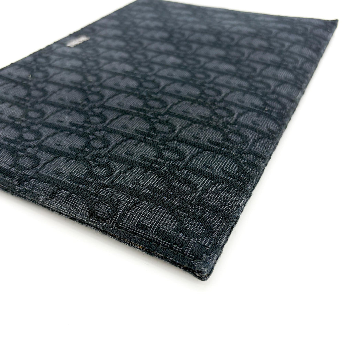 Christian Dior A5 Pouch Printed Oblique Denim Black Other Clutche & Pouche Bag (Pre-Owned)