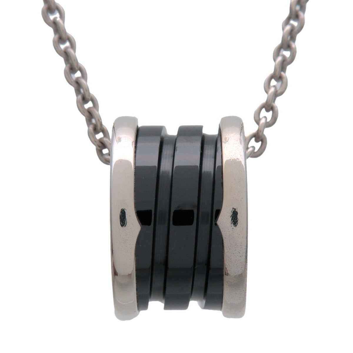 Bvlgari B.Zero1 Save The Children Pendant Sterling Silver With Ceramic Silver Silver Necklace Jewelry (Pre-Owned)