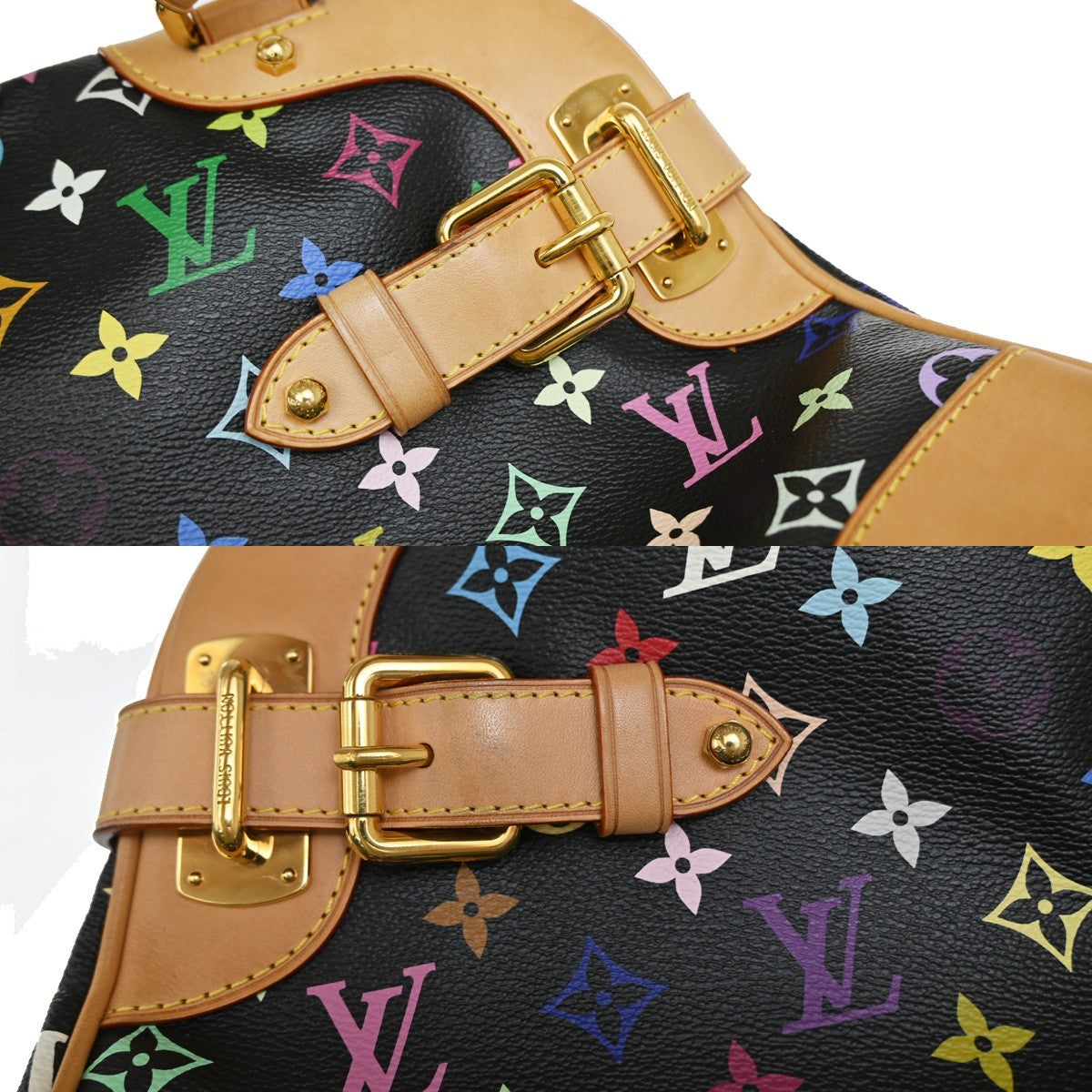 Louis Vuitton Claudia Monogram Multicolor Multicolour Canvas Handbag (Pre-Owned)