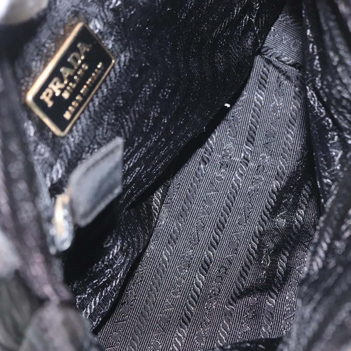 Prada Re-Edition 1995 Chain Tote Quilted Re-Nylon Black Nylon Shoulder Bag Bag (Pre-Owned)