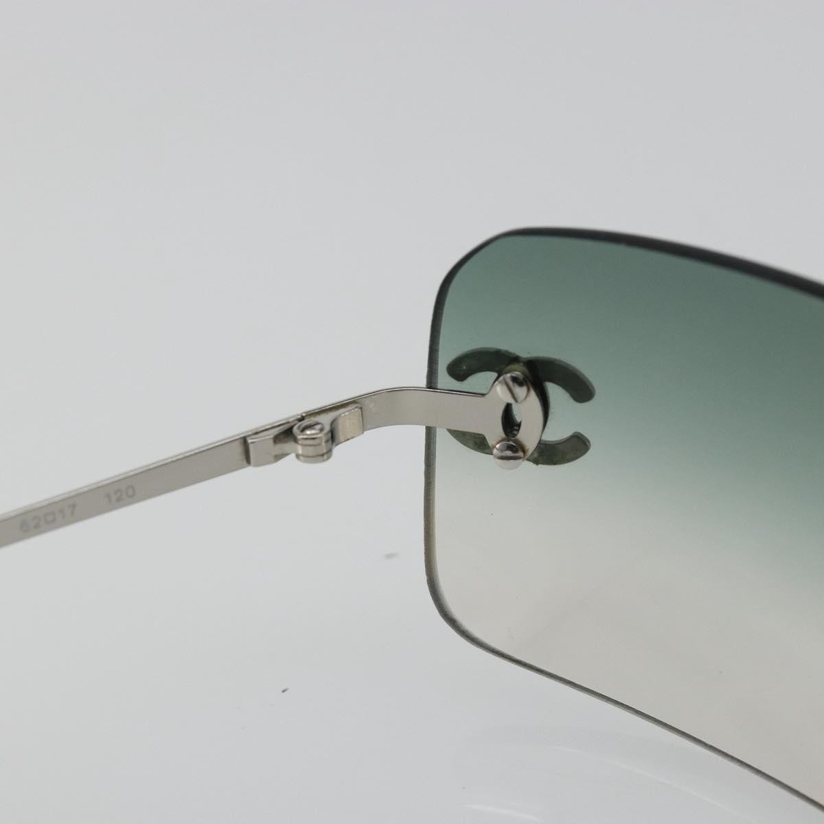 Chanel Logo Cc Metal Green Metal Sunglasse Accessory (Pre-Owned)