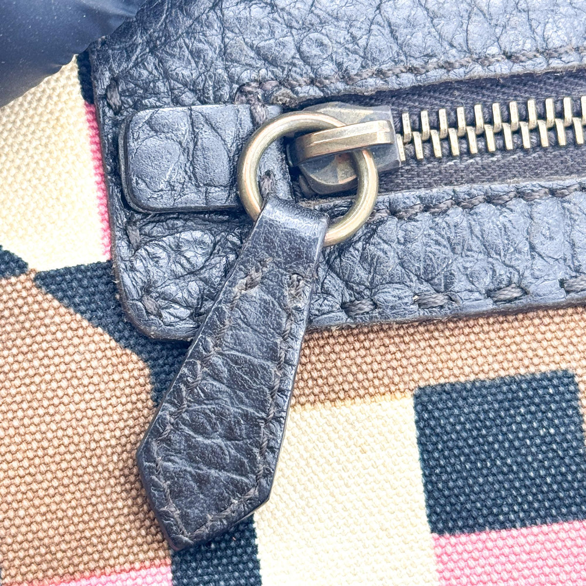 Prada Shoulder Canvas And Leather Black Canvas Shoulder Bag Bag (Pre-Owned)