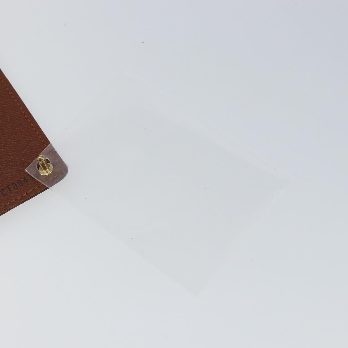 Louis Vuitton Porte Cartes Pression Card Case Monogram Canvas Brown Canvas Card Holders Accessory (Pre-Owned)