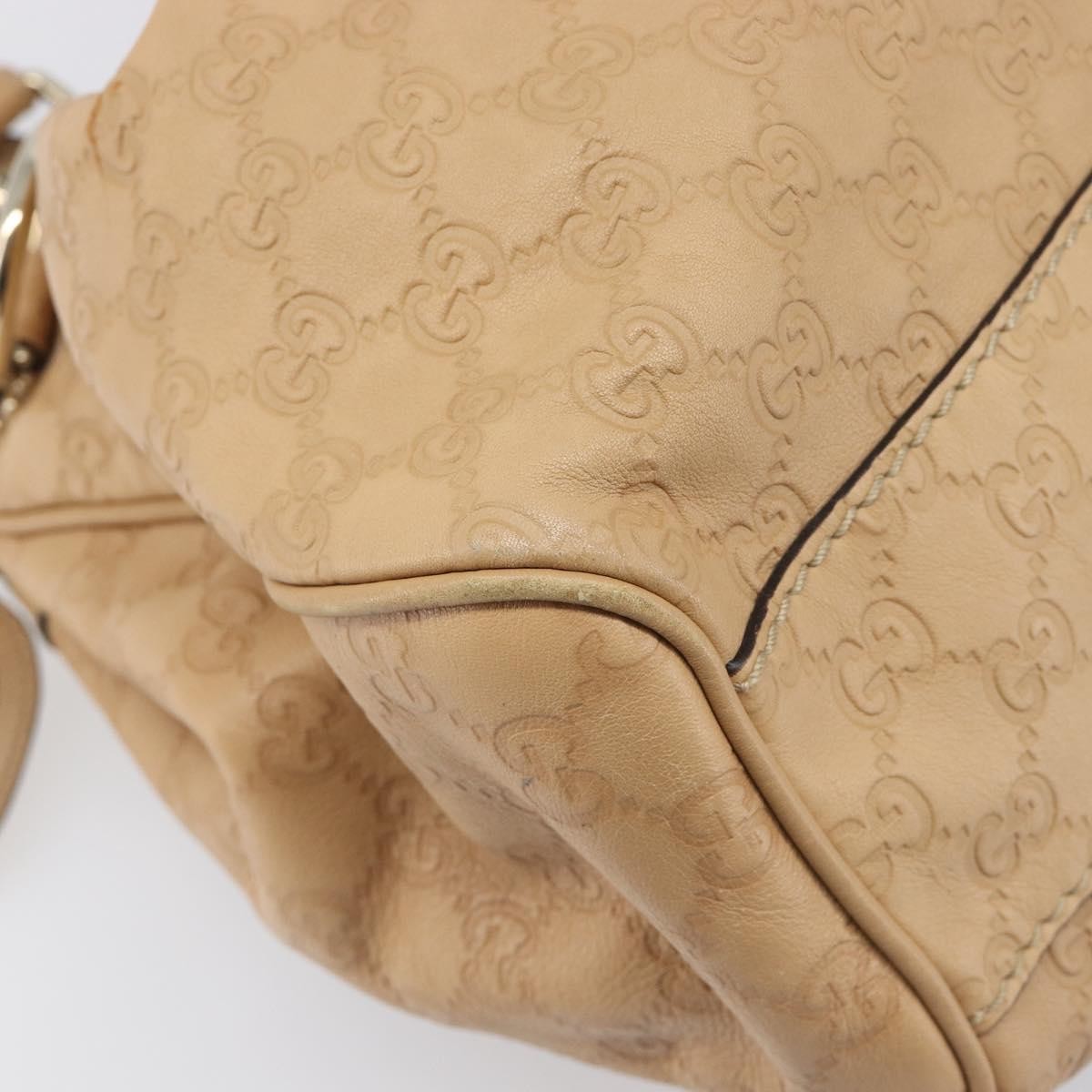 Gucci Sukey Guccissima Leather Beige Leather Tote Bag Bag (Pre-Owned)