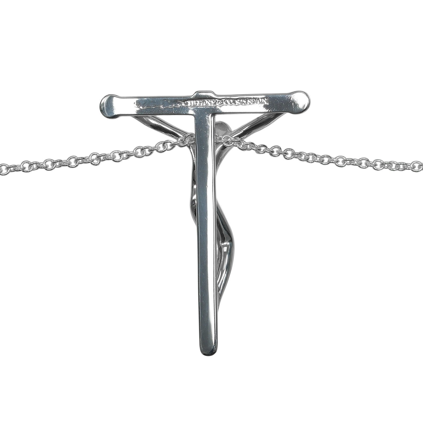 Tiffany & Co. Cross Pendant Silver Silver Silver Necklace Jewelry (Pre-Owned)