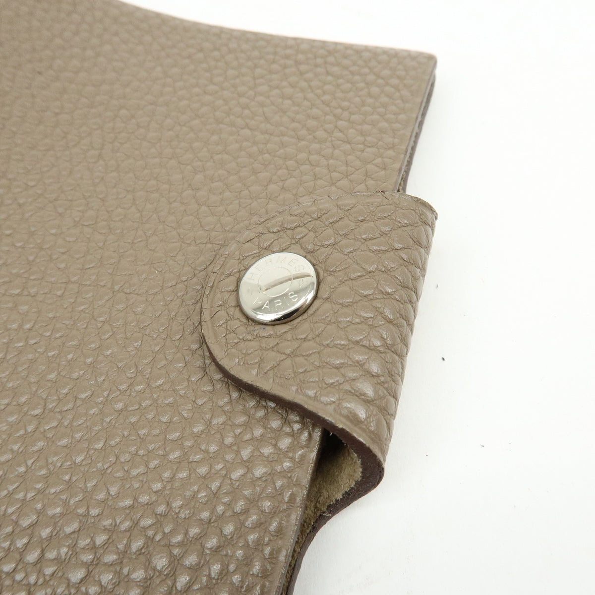 Hermes Ulysses Agenda Cover Leather Beige Leather Briefcase Bag (Pre-Owned)