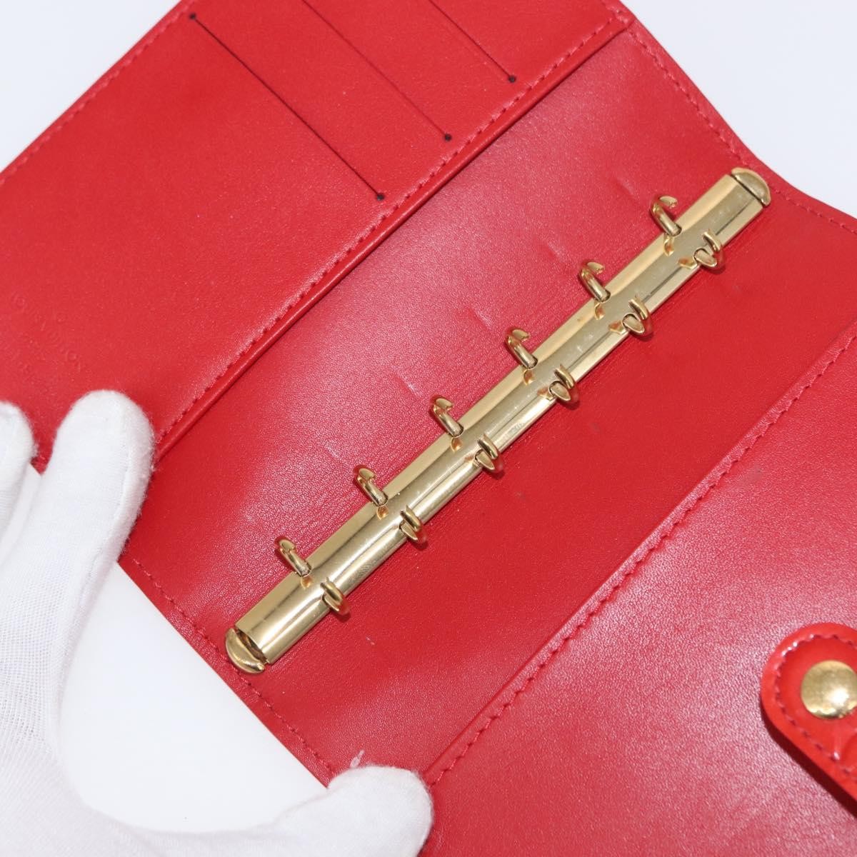Louis Vuitton Agenda Cover Patent Leather Red Patent_Leather Toiletry Case Accessory (Pre-Owned)