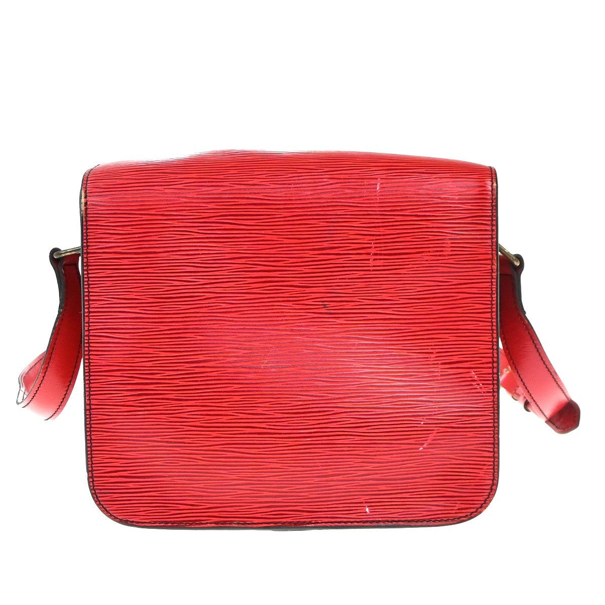 Louis Vuitton Cartouchiere Epi Leather Red Leather Shoulder Bag Bag (Pre-Owned)