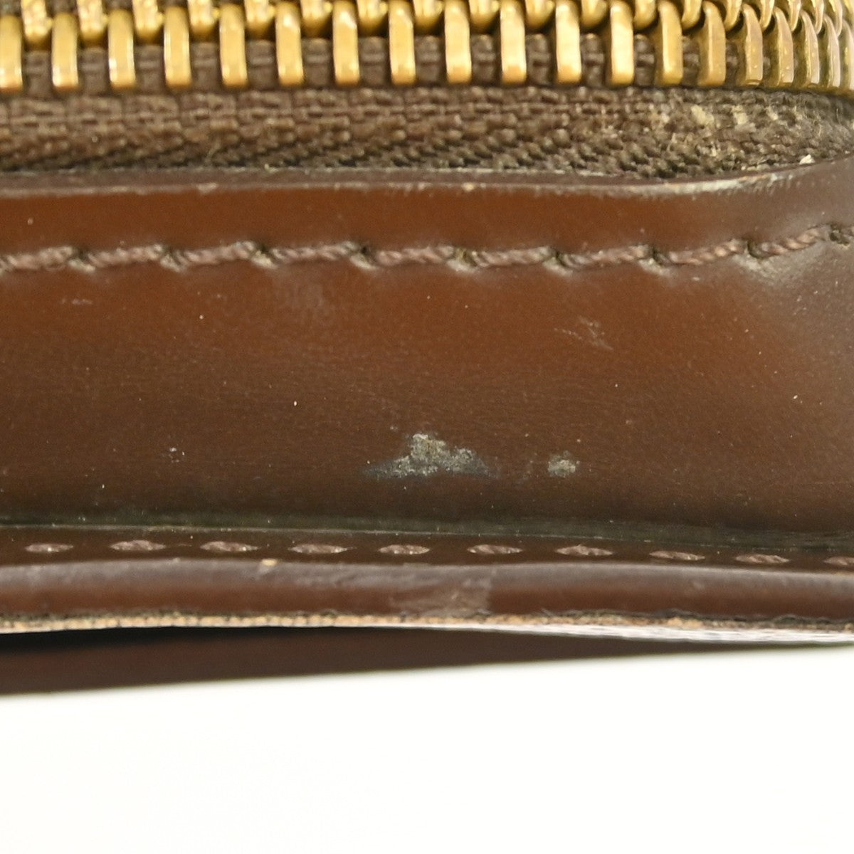 Louis Vuitton Pochette Saint Louis Damier Ebene Brown Canvas Clutche & Pouche Bag (Pre-Owned)